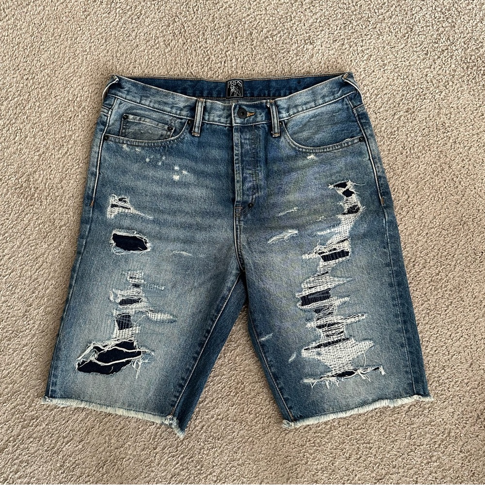 PRPS Distressed Denim Shorts